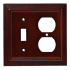Franklin Brass Classic Architecture Single Toggle Switch and Single Duplex Wall Plate Espresso
