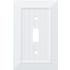Franklin Brass Classic Beadboard Single Toggle Switch Wall Plate - Pack of 3 Pure White