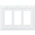 Franklin Brass Classic Beadboard Triple Rocker / GFI Outlet Wall Plate Pure White