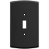 Franklin Brass Soft Arch Single Toggle Switch Outlet - Pack of 3 Matte Black