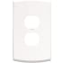 Franklin Brass Soft Arch Single Duplex Outlet - Pack of 3 Pure White