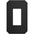 Franklin Brass Stepped Geometric Single Rocker Switch Outlet - Pack of 3 Matte Black