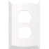 Franklin Brass Soft Modern Square Single Duplex Outlet - Pack of 10 Pure White