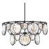Fredrick Ramond Nala 15 Light 40" Wide Crystal Waterfall Chandelier Black