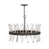 Fredrick Ramond Revel 8 Light 28" Wide Crystal Drum Chandelier Black