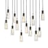 Fredrick Ramond Cosette 13 Light 46" Wide LED Multi Light Pendant Black Oxide