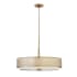 Fredrick Ramond 3 Light Drum Pendant from the Jules Collection Brushed Gold