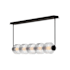 Fredrick Ramond Reign 50" Wide Linear Chandelier Black