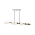 Fredrick Ramond Selene 10 Light 55" Wide Linear Chandelier Black Oxide