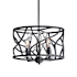 Fredrick Ramond Eve 4 Light 16" Wide LED Crystal Pendant Brushed Graphite