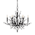 Fredrick Ramond Eve 6 Light 26" Wide LED Crystal Candle Style Chandelier Brushed Graphite