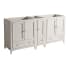 Fresca Oxford 71" Double Free Standing MDF Vanity Cabinet Only - Less Vanity Top Antique White