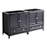 Fresca Oxford 60" Double Free Standing Vanity Cabinet - Less Vanity Top Espresso