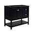 Fresca Manchester 40" Single Free Standing Vanity Cabinet - Less Vanity Top Black