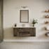 Fresca Formosa 48" Wall Mounted Single Basin Vanity Set with Cabinet and Quartz Vanity Top Acacia Wood / Countertop White