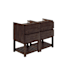 Fresca Formosa 46" Double Free Standing Vanity Cabinet - Less Vanity Top Acacia Wood