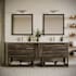 Fresca Formosa 84" Free Standing Double Basin Vanity Set with Cabinet and Quartz Vanity Top Acacia Wood / Countertop White