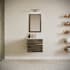 Fresca Formosa 24" Wall Mounted Single Basin Vanity Set with Cabinet and Quartz Vanity Top Acacia Wood / Countertop White