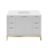 Fresca Wellington 48" Free Standing Single Basin Vanity Set with Cabinet and Quartz Vanity Top White