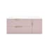 Fresca Camille 36" Wall Mounted Single Basin Vanity Set with Cabinet and Quartz Vanity Top Vintage Rose