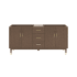 Fresca Sawyer 72" Double Free Standing Vanity Cabinet Only - Less Vanity Top Mocha Birch