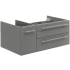Fresca Lucera 36" Single Wall Mounted Vanity Cabinet Only - Less Vanity Top Gray