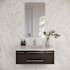 Fresca Lucera 42" Wall Mounted Single Basin Vanity Set with Cabinet and Quartz Vanity Top Espresso