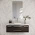 Fresca Lucera 48" Wall Mounted Single Basin Vanity Set with Cabinet and Quartz Vanity Top Espresso