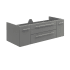 Fresca Lucera 48" Double Wall Mounted Vanity Cabinet Only - Less Vanity Top Gray