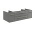 Fresca Lucera 48" Double Wall Mounted Vanity Cabinet Only - Less Vanity Top Gray