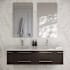 Fresca Lucera 60" Wall Mounted Double Basin Vanity Set with Cabinet and Quartz Vanity Top Espresso