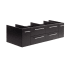 Fresca Lucera 60" Double Wall Mounted Vanity Cabinet Only - Less Vanity Top Espresso