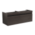 Fresca Mezzo 47" Single Wall Mounted MDF Vanity Cabinet Only with Two Drawers - Less Vanity Top Gray Oak