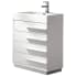 Fresca Livello 23-3/8" Free Standing Vanity Set with Engineered Wood Cabinet and Single Acrylic Integrated Sink White