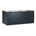 Fresca Valencia 48" Double Wall Mounted Vanity Cabinet - Less Vanity Top Dark Slate Gray