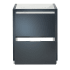 Fresca-FCB8424-Front View Opened Dark Slate