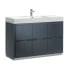 Fresca Valencia Single Vanity Set with Wood Cabinet and Acrylic Vanity Top Dark Slate Gray