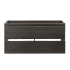 Fresca-FCB8460-D-Front View Opened Gray Oak