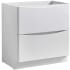 Fresca Tuscany 32" Single Free Standing Manufactured Wood Vanity Cabinet Only - Less Vanity Top Glossy White