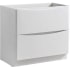 Fresca Tuscany 36" Single Free Standing Manufactured Wood Vanity Cabinet Only - Less Vanity Top Glossy White