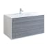 Fresca Catania 48" Wall Mounted Single Basin Vanity Set with MDF Cabinet and Acrylic Vanity Top Ash Gray