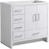 Fresca Imperia 36" Single Free Standing Manufactured Wood Vanity Cabinet Only - Less Vanity Top Glossy White