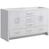 Fresca Imperia 60" Double Free Standing Manufactured Wood Vanity Cabinet Only - Less Vanity Top Glossy White