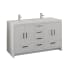 Fresca Imperia 60" Free Standing Double Basin Vanity Set with MDF Cabinet and Acrylic Vanity Top Glossy White