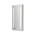 Fresca Tiempo 15" x 36" Lighted Frameless Single Door Medicine Cabinet Silver