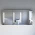 Fresca Tiempo 59" x 29-1/2" Lighted Frameless Triple Door Medicine Cabinet Silver
