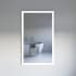 Fresca Angelo 36" W x 59" H Modern Rectangular Aluminum Frameless Bathroom Wall Mirror with LED Lighting Silver