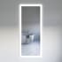Fresca Angelo 30" W x 71" H Modern Rectangular Aluminum Frameless Bathroom Wall Mirror with LED Lighting Silver