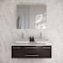 Fresca Lucera 48" Wall Mounted Double Basin Vanity Set with Cabinet, Quartz Vanity Top, and Medicine Cabinet Espresso