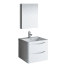 Fresca Tuscany 24" Wall Mounted Single Basin Vanity Set with Acrylic Vanity Top and One Single Hole Faucet Glossy White